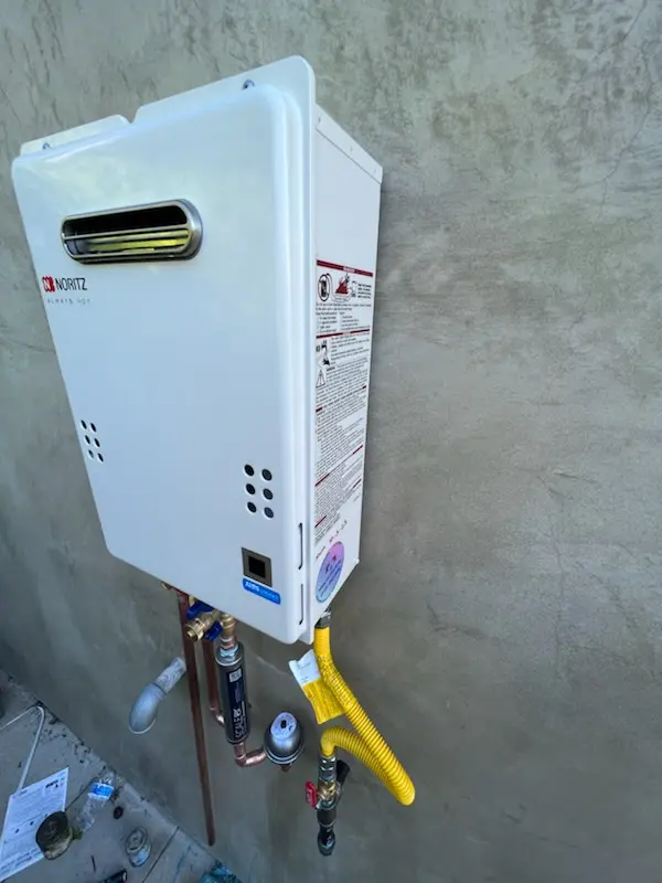 Tankless water heater installation for Orange County Great Park homes