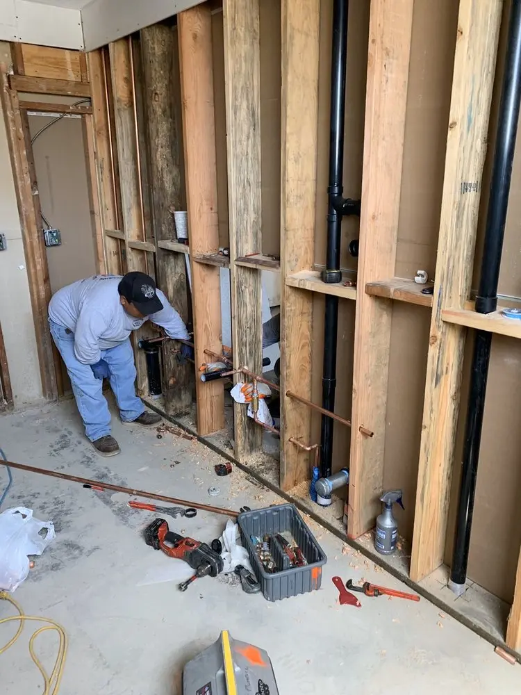 Commercial rough-in plumbing for Gas Line Repair in Orange County Great Park